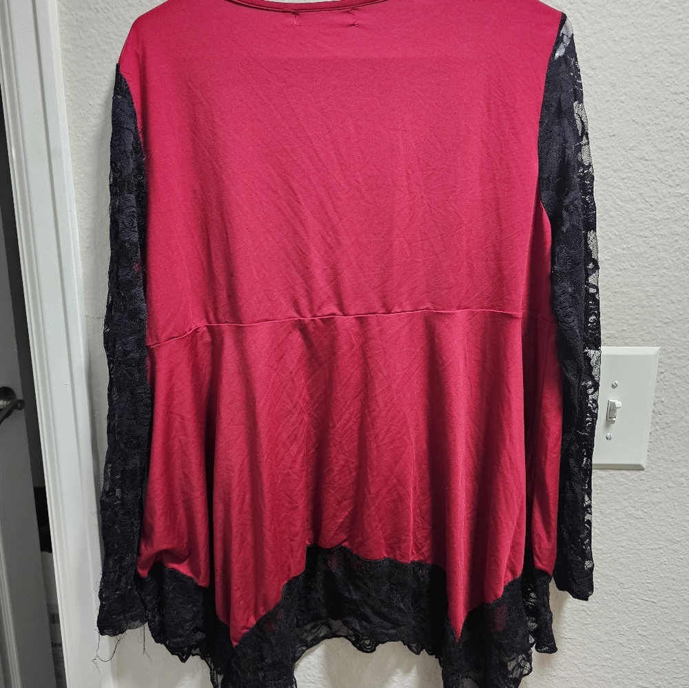 Red Rosegal Top - Picture 3 of 5